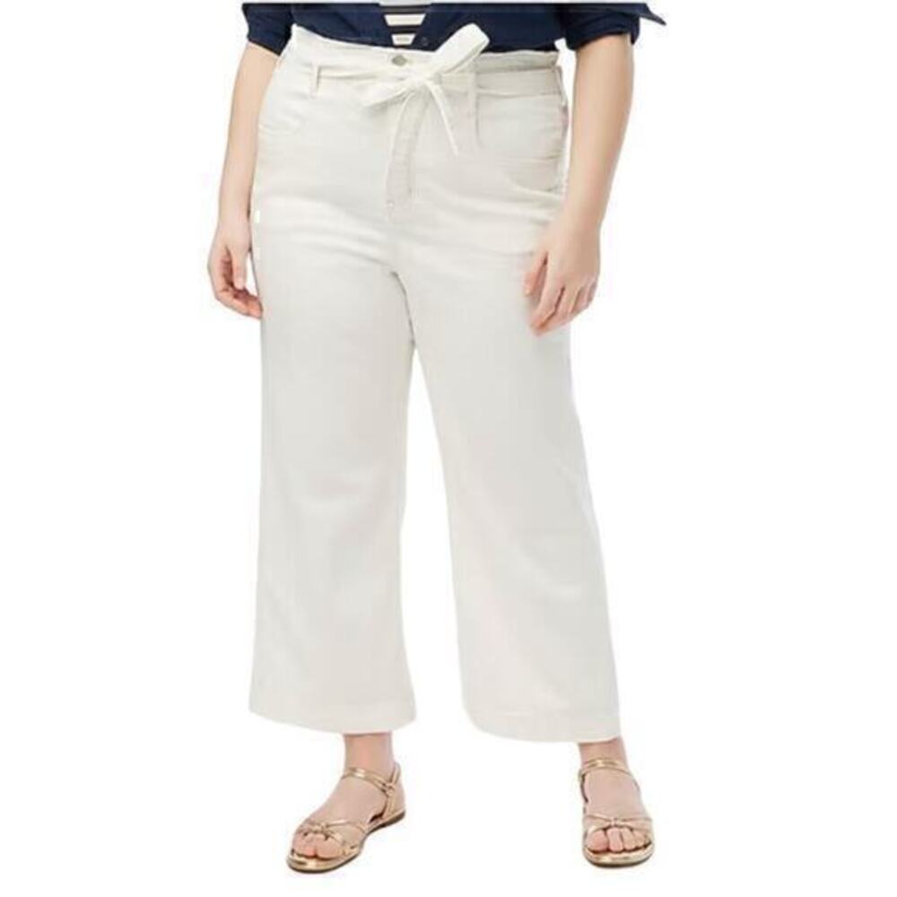 J.Crew Factory White paper-bag jean in Soft White size 30P NWT